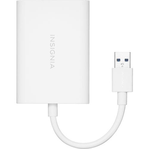 Insignia™ - USB 3.0 to DisplayPort Adapter - White