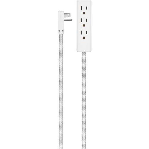 Insignia™ - 12' 3-Outlet Extension Cable - White