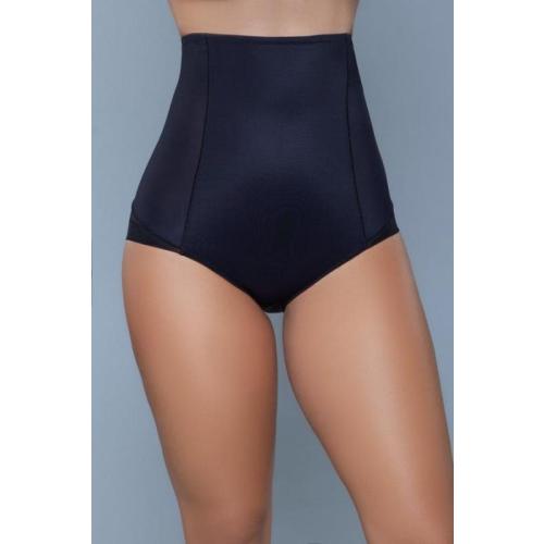 2008-S-M-BLACK Women Peachy Soft Shapewear Brief, Black - Small & Medium