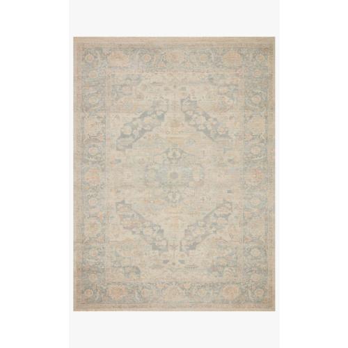 Priya Bone / Bluestone Rug 3'-6 x 5'- 6