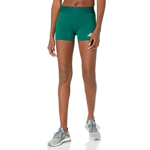 Adidas Women's Tech Fit 4  Spandex Short-dk Green-LARGE