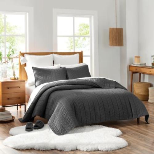 UGG Dawn 3-Piece King Quilt Set in Charcoal