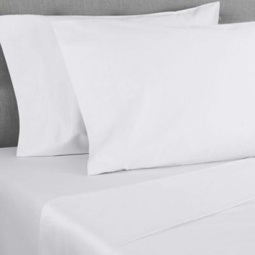 Nestwell Pima Cotton Sateen 500-Thread-Count 2 Standard/Queen Pillowcase Set in Bright White