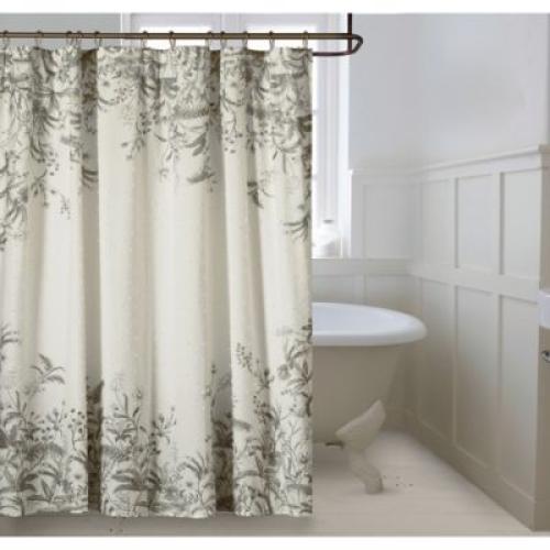 Bee & Willow Garden Floral 72-Inch X 72-Inch Shower Curtain in Grey