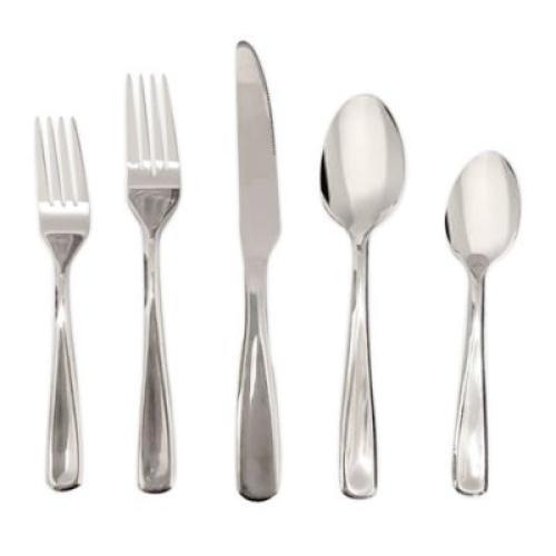 Simply Essential Stainless Steel Mirror 20-Piece Flatware Set