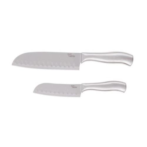Our Table 2-Piece Stainless Steel Santoku Knife Set 2 sets