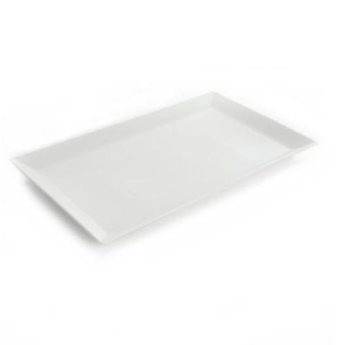 Size 18 Set of 4 Color White Gibson Our Table Simply White 18 Rectangular Serving Platter