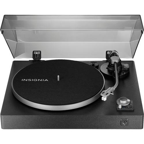 Insignia™ - Bluetooth Stereo Turntable - Black