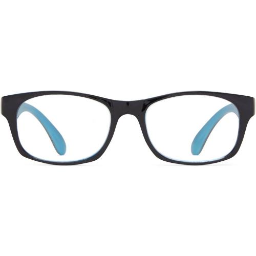 ICU Eyewear Screen Vision Rectangle Reading Glasses - Turquoise  2.00