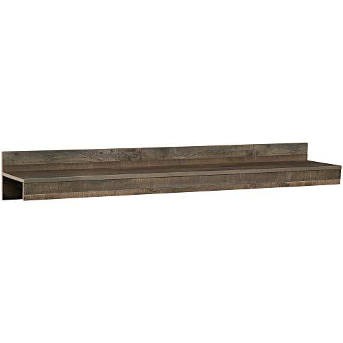Signature Design by Ashley Trinell Rustic Entertainment Center Bridge, Sold Seperately, Brown with Gray Planked Finish