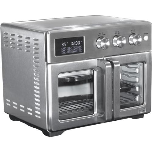 Silver Bella PRO - 12-in-1 6-Slice Toaster Oven   33-qt. Air Fryer with French Doors - Stainless Steel