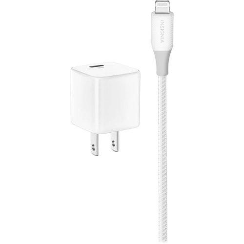 Insignia™ - 20 W USB-C Wall Charger with 6' Lightning Cable - White