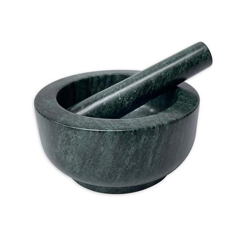 Our Table 5-Inch Green Marble Mortar and Pestle Set
