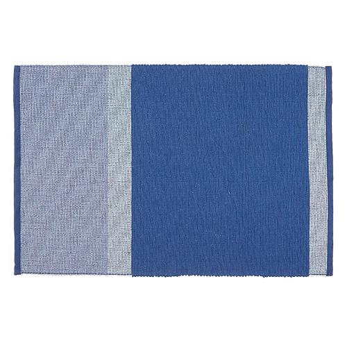 Simply Essential Colorblock Cotton Placemats in Blue (Set of 4)