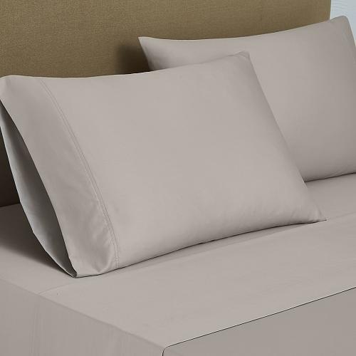 Nestwell Pima Cotton Sateen 500-Thread-Count Full Sheet Set in Dove