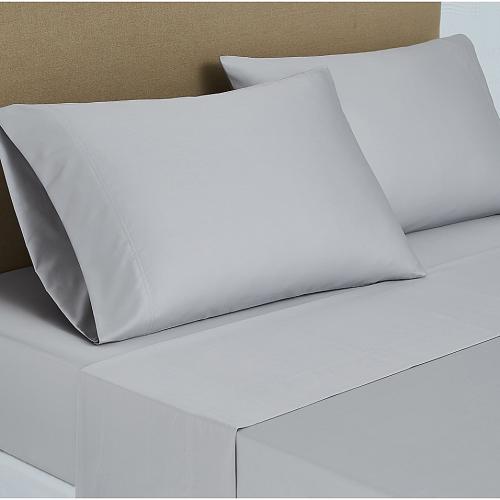 Harbor Mist Twin Size Nestwell Pima Cotton Sateen 500-Thread-Count Twin Sheet Set in Harbor Mist