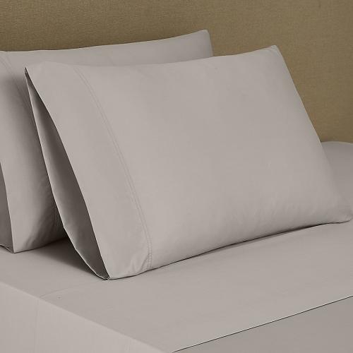 Set of 2 Size Queen Nestwell 500 Pima Solid Standard Pillowcase  Dove