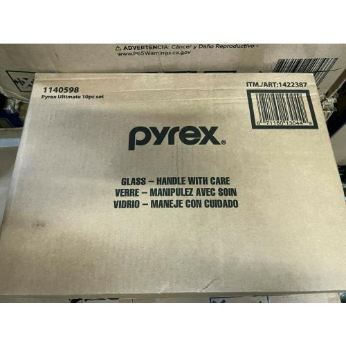Pyrex 10-piece Ultimate Glass Food Storage Set  White
