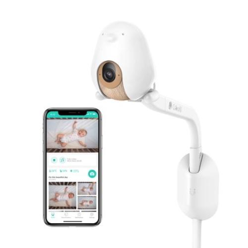 CuboAi Plus Smart Baby Monitor with Wall Mount: Sleep Safety Alerts for Covered Face,Danger Zone & Sleep Analytics-1080p HD Night Vision Camera,2-Way