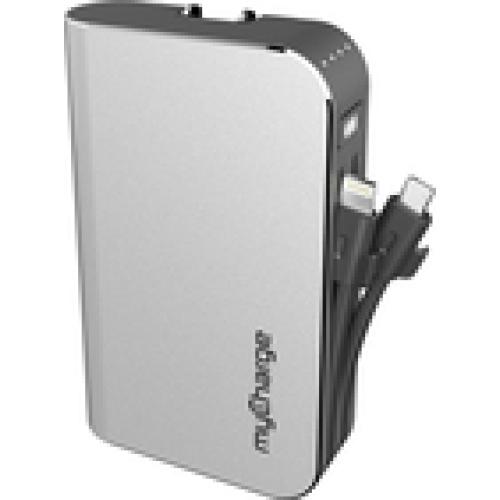 MyCharge - HUBXTRA 4400 MAh Portable Charger for Most Lightning-Equipped Apple® Devices - Gray