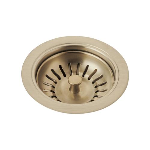 Brizo 69050 Flange and Basket Strainer for Kitchen Sink Luxe Gold Sink Accessories and Parts Kitchen Sink Accessories Basket Strainers
