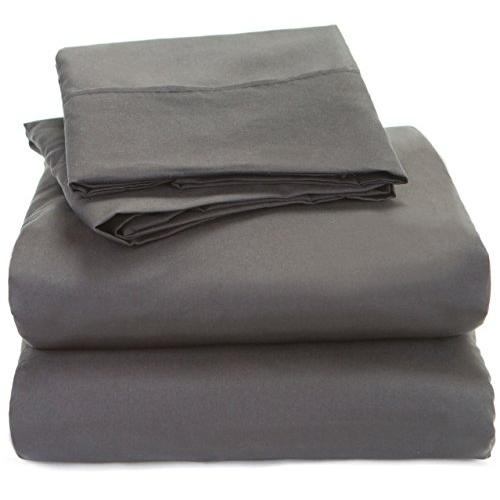Soft Essentials Premium 4pc Queen Ultra Soft Sheet Sets Gray