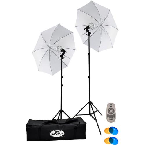 Savage 500W Daylight LED Studio Light Kit with Remote Control *Damaged box*