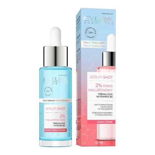 Eveline Cosmetics Serum Shot 2% Hyaluronic Acid Moisturising and Nourishing Serum 30 Ml