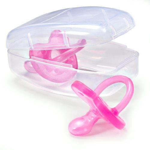 Chicco PhysioForma Orthodontic One-Piece Silicone Pacifier 2-Pack 0-6m - Pink