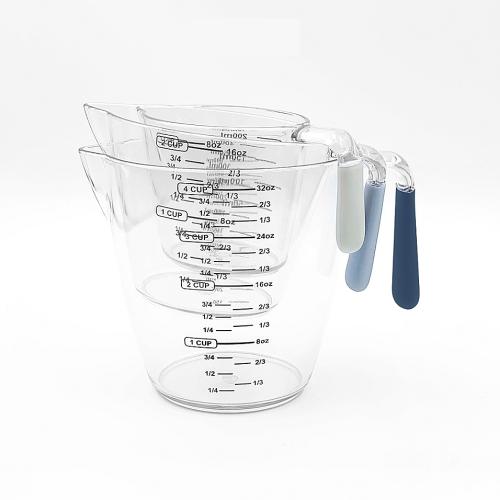 Simply Essential Liquid Measuring Cups in Grey (Set of 3)