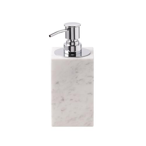The Threadery Marble Lotion/Soap Dispenser in White