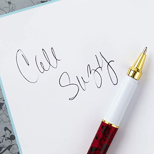 Red Hallmark Disney Notepad Bundle with Pen (3 Notepads  Assorted Sizes)