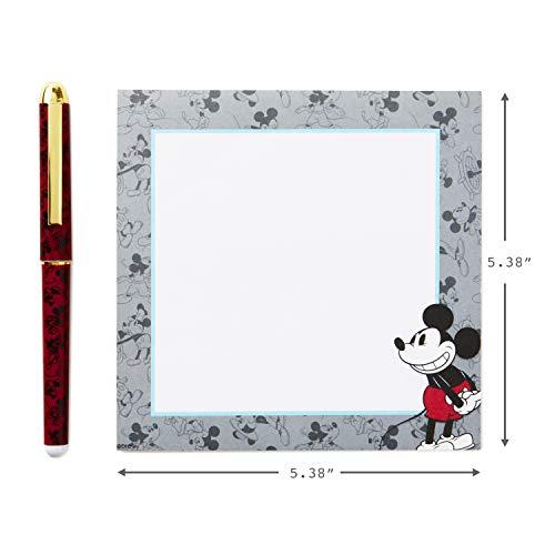 Red Hallmark Disney Notepad Bundle with Pen (3 Notepads  Assorted Sizes)