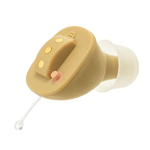 Color beige Medic Therapeutics Invisible Fit Hearing Aids W/Charging Case Beige