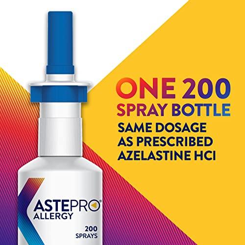 Astepro Allergy Nasal Spray, 24-Hour Allergy Relief, Steroid-Free Antihistamine, 200 Metered Sprays (1 Bottle)