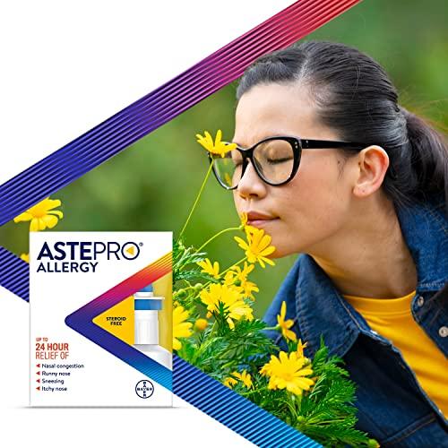 Astepro Allergy Nasal Spray, 24-Hour Allergy Relief, Steroid-Free Antihistamine, 200 Metered Sprays (1 Bottle)