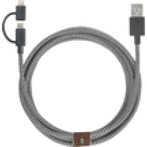 Dual Head Belt Cable 6.5ft Native Union - Zebra