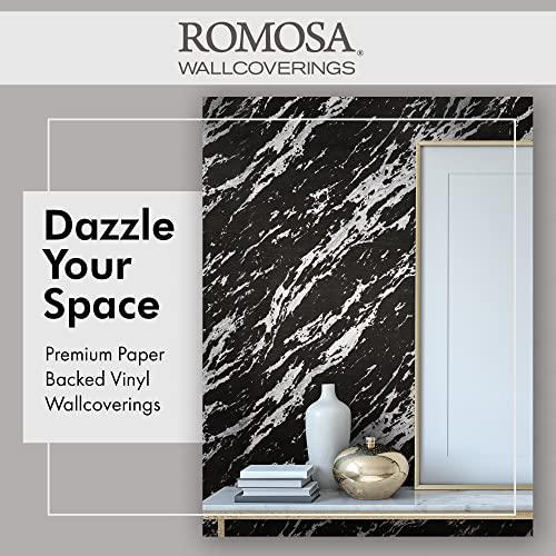 Color Forest Ivory Romosa Wallcoverings - Marble Wallpaper for Bedroom, Kitchen, Bathroom, Home - Premium Unpasted Paper Backed Vinyl - Modern Room Decor - Marble Collec