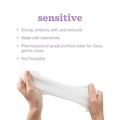 Amazon Elements Baby Wipes, Sensitive, White , 80 Count (Pack of 9) (720 Count)