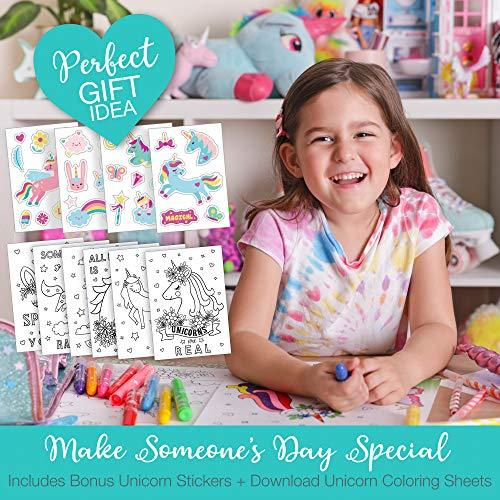 AmitiÃ Lane Fruit Scented Markers Set with Unicorn Pencil Case - Perfect Unicorn Gifts for Girls or for Art and Craft Colouring