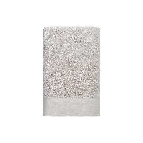 The Threadery Linen Cuff Bath Towel in Rainy Day (set of 3)
