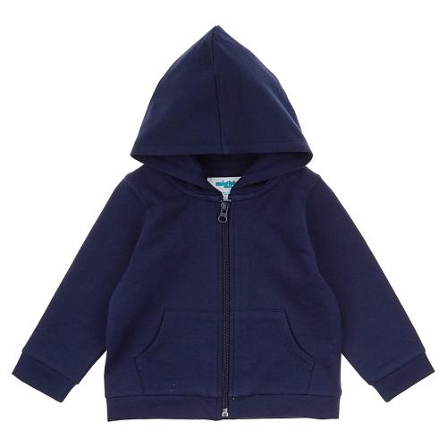 Mighty Goods Size 3M Zip-up Hoodie in Navy Peacoat