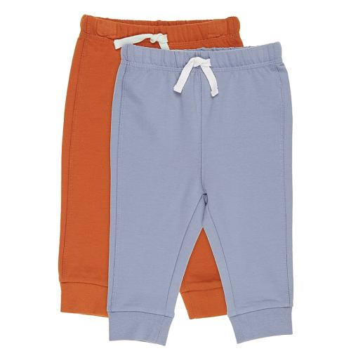 Mighty Goods Size 24M 2-Pack Joggers in Tradewinds/Orange Mango
