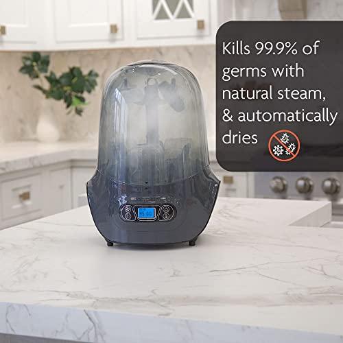 Baby Brezza Baby Bottle Sterilizer and Dryer Machine – Electric Steam Sterilization - Universal Fit - Pacifiers, Glass, Plastic, and Newborn Feeding