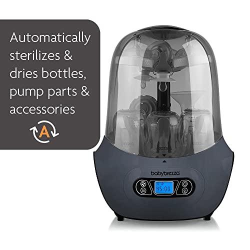 Baby Brezza Baby Bottle Sterilizer and Dryer Machine – Electric Steam Sterilization - Universal Fit - Pacifiers, Glass, Plastic, and Newborn Feeding
