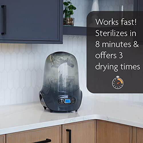 Baby Brezza Baby Bottle Sterilizer and Dryer Machine – Electric Steam Sterilization - Universal Fit - Pacifiers, Glass, Plastic, and Newborn Feeding