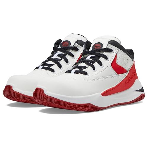 Avenger Work Boots Reaction Men's Shoes White/Red : 9.5 EE - Wide, Suede