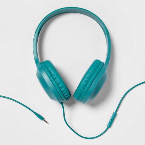 2pk Wired on-Ear Headphones - Heyday™ Bright Teal & yellow