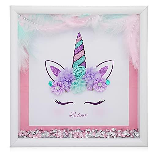 Amiti? Lane DIY Unicorn Picture Craft Kit - Gifts for Girls - Create Your Own Wall Art Bedroom Decor with This Arts & Crafts Kit for Kids - Girls Toys