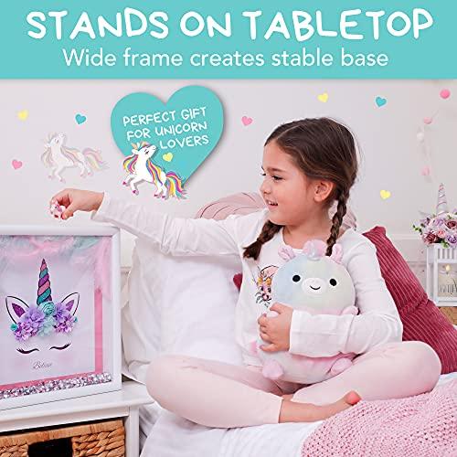 Amiti? Lane DIY Unicorn Picture Craft Kit - Gifts for Girls - Create Your Own Wall Art Bedroom Decor with This Arts & Crafts Kit for Kids - Girls Toys